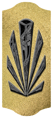 DARAY-C-602-BK-SH-GD Black Sunburst Shimmer Gold